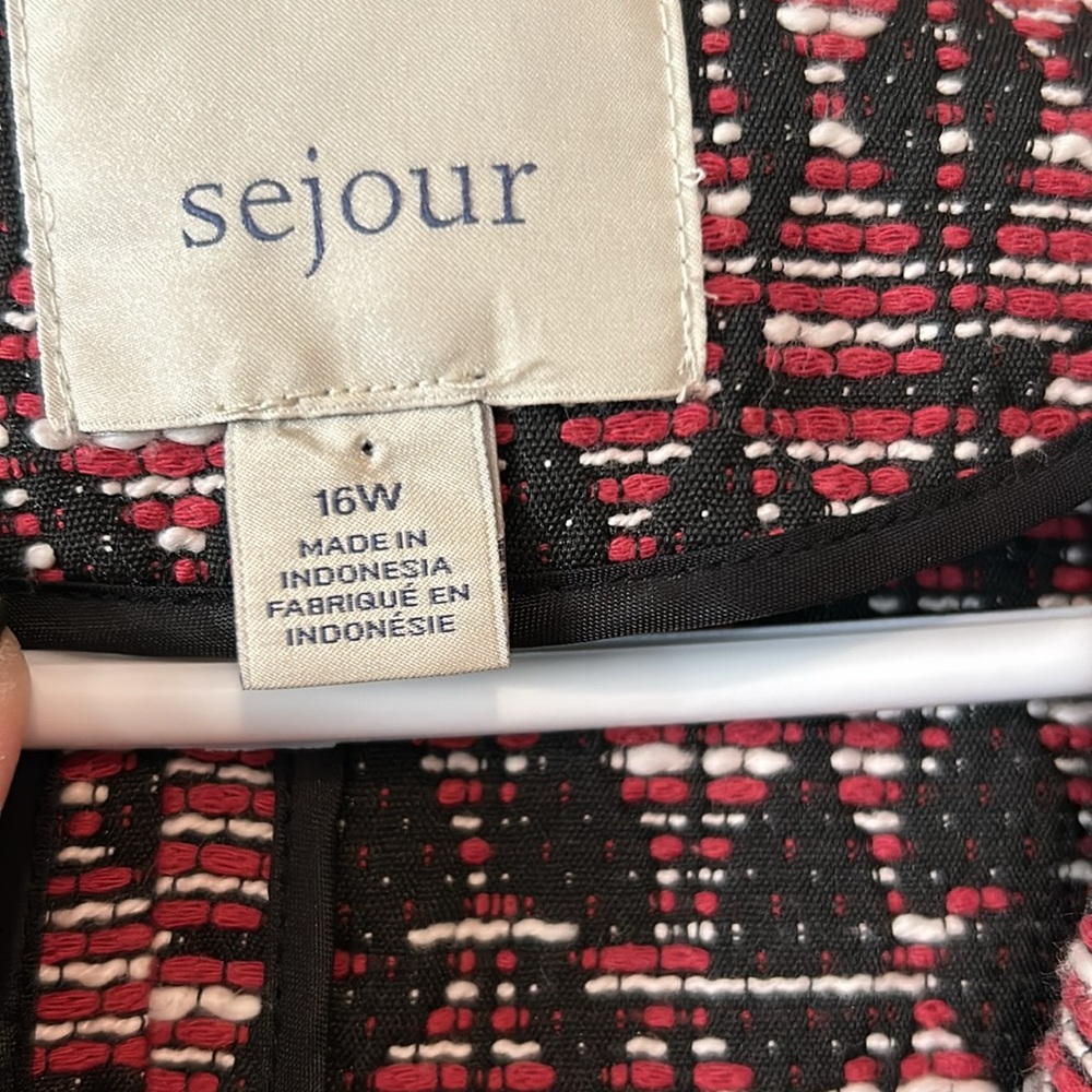 Sejour open front blazer size 16W EUC - Picture 2 of 4